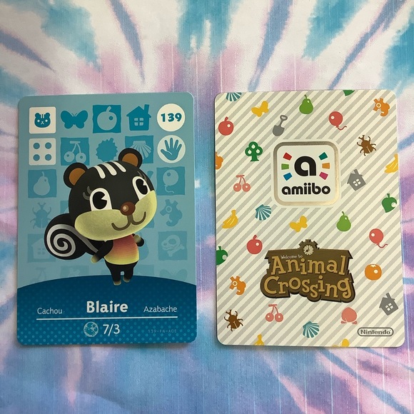 Animal Crossing Amiibo Card Blaire Series 2 - Picture 2 of 4